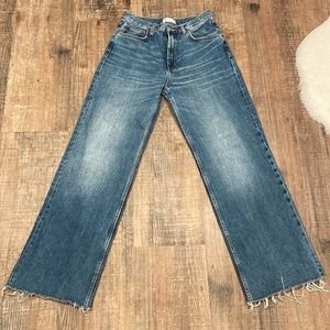 Zara Wide Leg High Rise Jeans